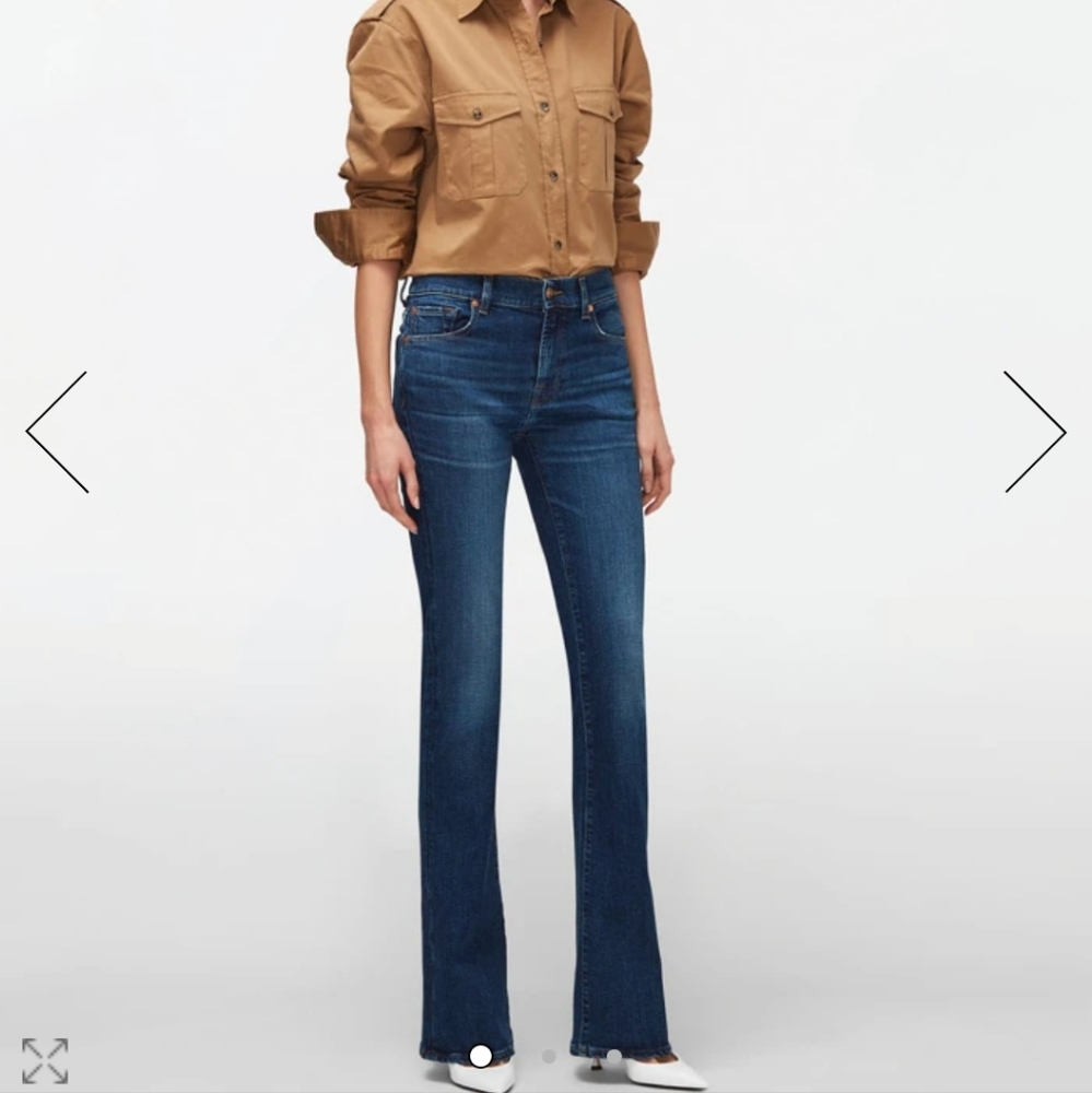 Slim illusion low wasted boot cut jeans in Everson blue ( reasonable offers )